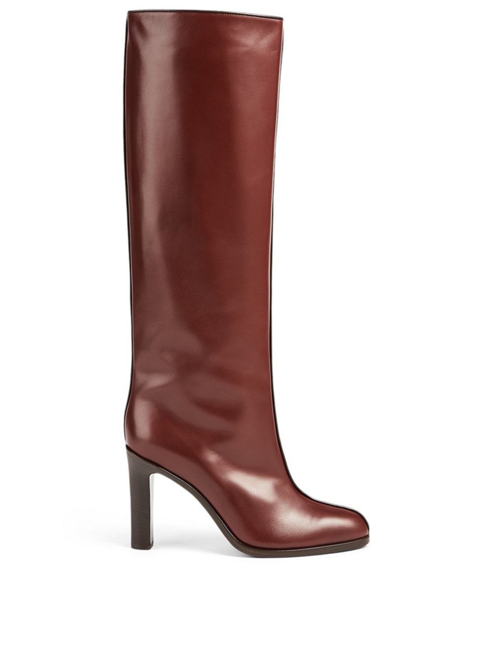 The Row Wide Shaft Leather Knee-High Boots, size 39